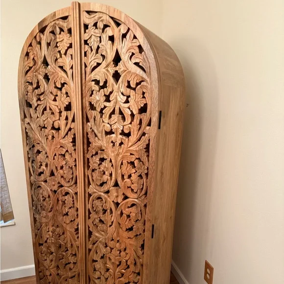 Incredible Natural Wood Storage Cabinet! Must see! (From World Market)